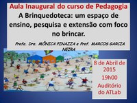 Aula Inaugural do curso de Pedagogia 