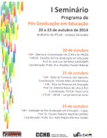 I Seminário Programa de  Pós Graduação em Educação